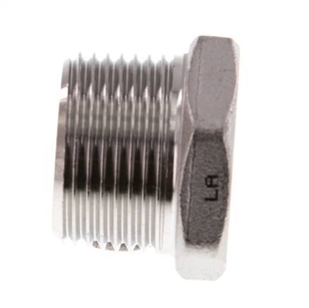 Tapón R3/4'' Acero inoxidable con hexágono externo 16bar (224.8psi) [2 Piezas]