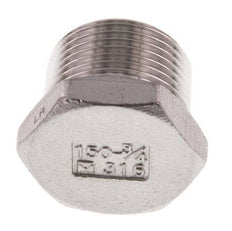 Tapón R3/4'' Acero inoxidable con hexágono externo 16bar (224.8psi) [2 Piezas]