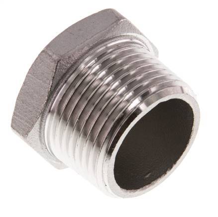 Tapón R3/4'' Acero inoxidable con hexágono externo 16bar (224.8psi) [2 Piezas]