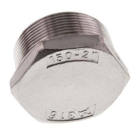 Tapón R2'' Acero inoxidable con hexágono exterior 16bar (224,8psi)
