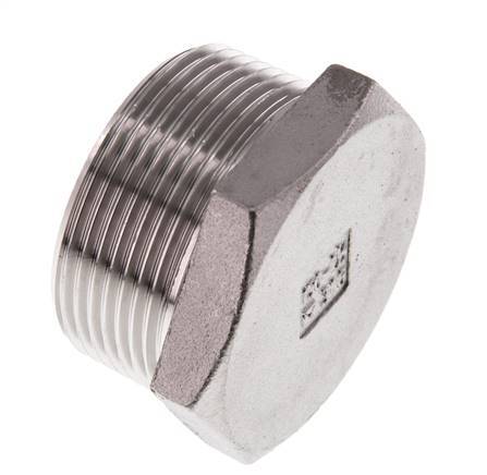 Tapón R1 1/2'' Acero inoxidable con hexágono exterior 16bar (224,8psi)
