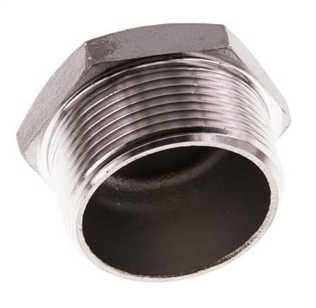 Tapón R1 1/2'' Acero inoxidable con hexágono exterior 16bar (224,8psi)