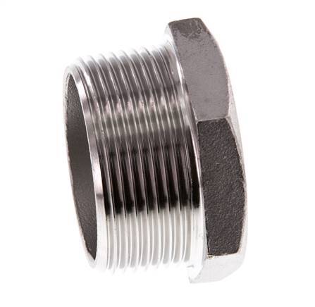 Tapón R1 1/2'' Acero inoxidable con hexágono exterior 16bar (224,8psi)