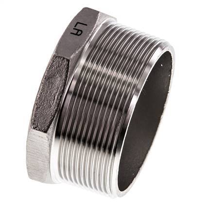 Tapón R2 1/2'' Acero inoxidable con hexágono exterior 16bar (224,8psi)