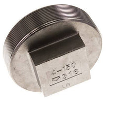 Tapón R4'' Acero inoxidable con cuadrado exterior 16bar (224.8psi)
