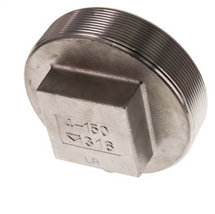 Plug R4'' Stainless steel with External Square 16bar (224.8psi)