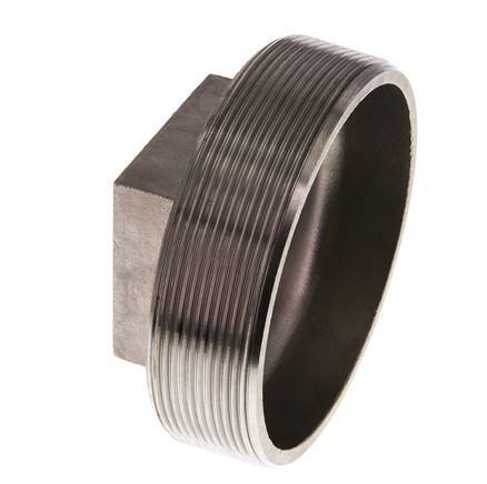 Tapón R4'' Acero inoxidable con cuadrado exterior 16bar (224.8psi)