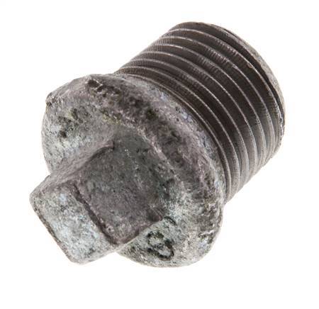 Plug R1/2'' Malleable cast iron with External Square 25bar (351.25psi) [10 Pieces]