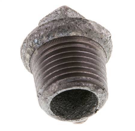 Plug R1/2'' Malleable cast iron with External Square 25bar (351.25psi) [10 Pieces]