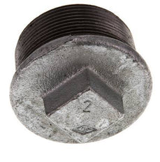 Plug R2'' Malleable cast iron with External Square 25bar (351.25psi) [2 Pieces]