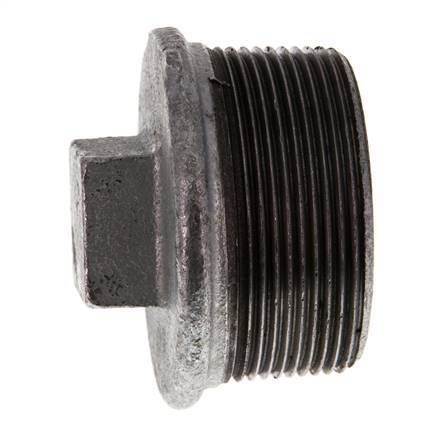 Plug R2'' Malleable cast iron with External Square 25bar (351.25psi) [2 Pieces]