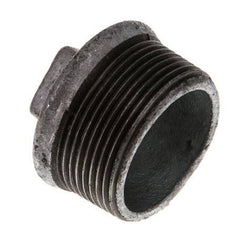 Plug R1 1/2'' Malleable cast iron with External Square 25bar (351.25psi) [2 Pieces]