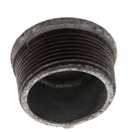 Plug R1 1/2'' Malleable cast iron with External Square 25bar (351.25psi) [2 Pieces]