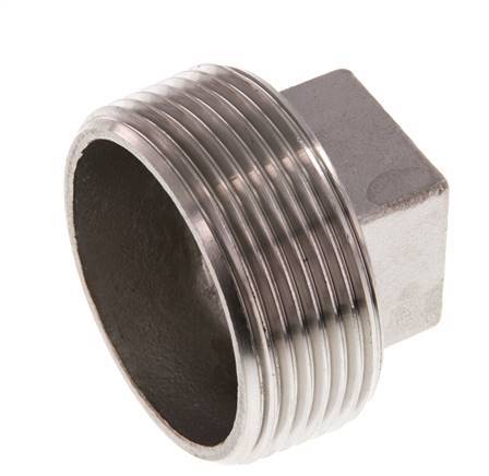 Tapón R1 1/2'' Acero inoxidable con cuadrado exterior 16bar (224.8psi)