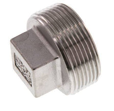 Tapón R1 1/2'' Acero inoxidable con cuadrado exterior 16bar (224.8psi)