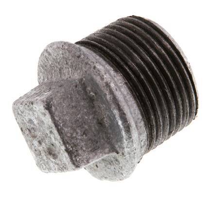 Plug R3/4'' Malleable cast iron with External Square 25bar (351.25psi) [5 Pieces]