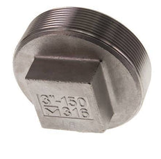 Tapón R3'' Acero inoxidable con cuadrado exterior 16bar (224.8psi)