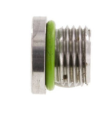 Tapón UNF 1/2''-20 Acero inoxidable FKM con hexágono interior 630bar (8851,5psi)