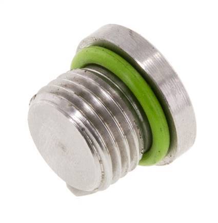 Tapón UNF 1/2''-20 Acero inoxidable FKM con hexágono interior 630bar (8851,5psi)