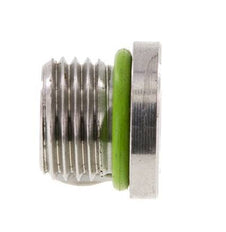 Tapón UNF 1/2''-20 Acero inoxidable FKM con hexágono interior 630bar (8851,5psi)