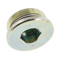 Tapón UN 1-5/8''-12 Acero NBR con Hexágono Interno 250bar (3512.5psi)