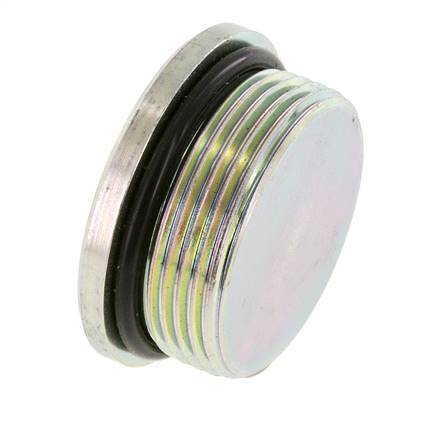 Tapón UN 1-5/8''-12 Acero NBR con Hexágono Interno 250bar (3512.5psi)