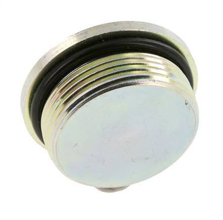Tapón UN 1-5/8''-12 Acero NBR con Hexágono Interno 250bar (3512.5psi)