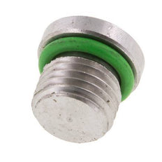 Tapón UNF 7/16''-20 Acero inoxidable FKM con hexágono interior 630bar (8851,5psi)