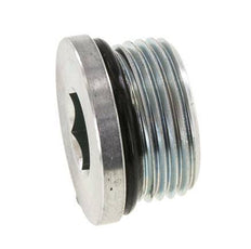 Tapón UN 1-3/16INCH-12 Acero NBR con hexágono interno 400bar (5620.0psi)