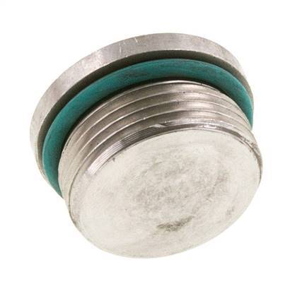 Tapón UN 1-5/16''-12 Acero inoxidable FKM con hexágono interior 400bar (5620,0psi)