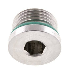 Tapón UNF 3/4INCH-16 Acero inoxidable FKM con hexágono interior 630bar (8851,5psi)