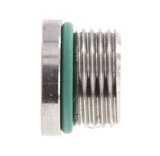 Tapón UNF 3/4INCH-16 Acero inoxidable FKM con hexágono interior 630bar (8851,5psi)