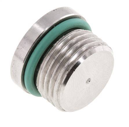 Tapón UNF 3/4INCH-16 Acero inoxidable FKM con hexágono interior 630bar (8851,5psi)