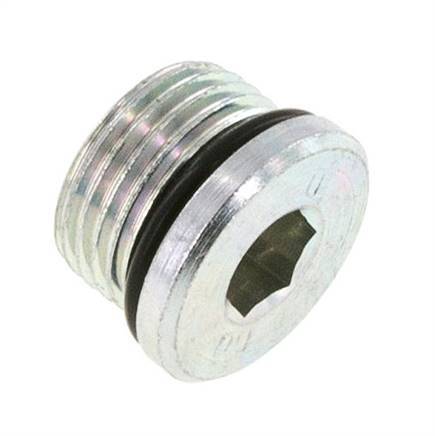 Tapón UNF 7/8''-14 Acero NBR con hexágono interior 630bar (8851,5psi)