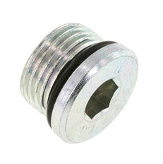 Tapón UNF 7/8''-14 Acero NBR con hexágono interior 630bar (8851,5psi)