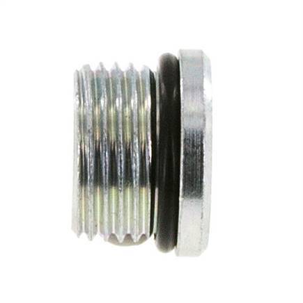 Tapón UNF 7/8''-14 Acero NBR con hexágono interior 630bar (8851,5psi)
