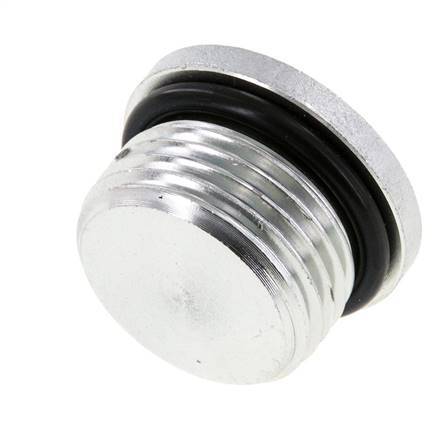 Plug UN 1-1/16''-12 Steel NBR with Internal Hex 400bar (5620.0psi)