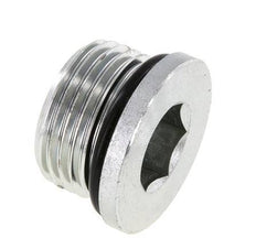 Plug UN 1-1/16''-12 Steel NBR with Internal Hex 400bar (5620.0psi)