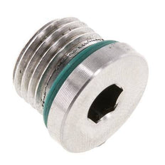 Tapón UNF 9/16INCH-18 Acero inoxidable FKM con hexágono interior 630bar (8851,5psi)