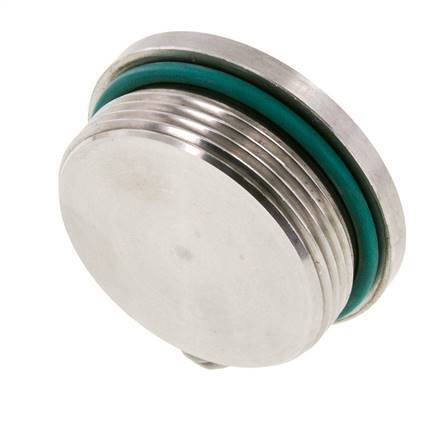 Tapón UN 1-7/8''-12 Acero inoxidable FKM con hexágono interior 250bar (3512,5psi)