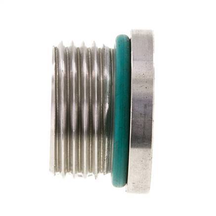 Tapón UN 1-1/16''-12 Acero inoxidable FKM con hexágono interior 400bar (5620,0psi)