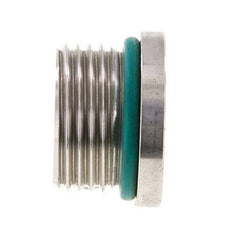 Tapón UN 1-1/16''-12 Acero inoxidable FKM con hexágono interior 400bar (5620,0psi)