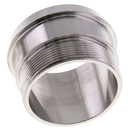 DIN 11851 Sanitary (Dairy) Fitting 86mm Cone x G2 1/2 inch Male Stainless Steel