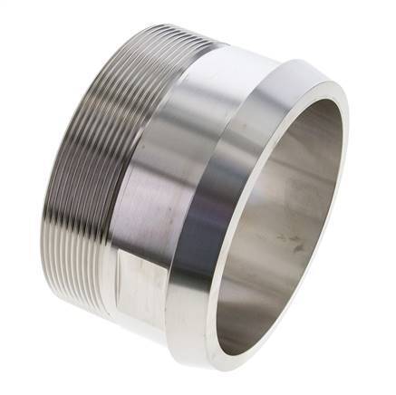 DIN 11851 Sanitary (Dairy) Fitting 121mm Cone x G4 inch Male Stainless Steel