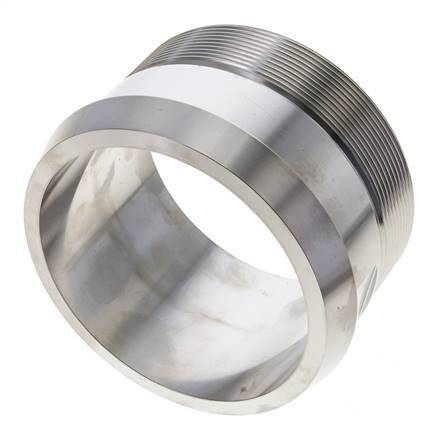 DIN 11851 Sanitary (Dairy) Fitting 121mm Cone x G4 inch Male Stainless Steel