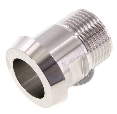 DIN 11851 Racor Sanitario (Lácteo) Cono 44mm x Macho G1 pulgada Acero Inoxidable