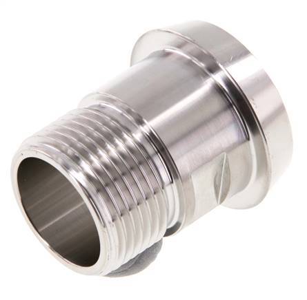 DIN 11851 Racor Sanitario (Lácteo) Cono 44mm x Macho G1 pulgada Acero Inoxidable