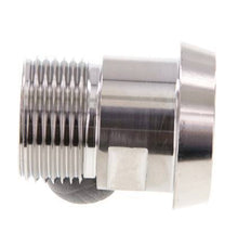 DIN 11851 Racor Sanitario (Lácteo) Cono 44mm x Macho G1 pulgada Acero Inoxidable