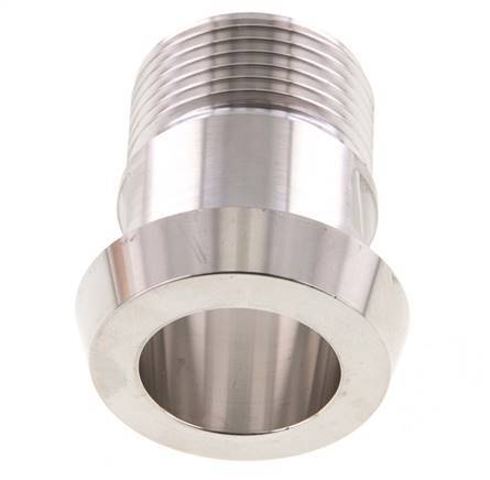 DIN 11851 Racor Sanitario (Lácteo) Cono 44mm x Macho G1 pulgada Acero Inoxidable