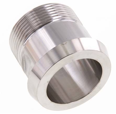 DIN 11851 Racor Sanitario (Lácteo) Cono 56mm x Macho G1 1/2 pulgadas Acero Inoxidable